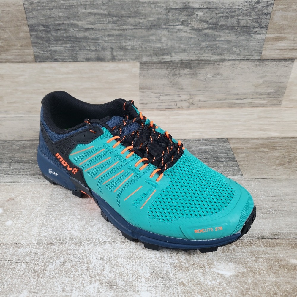Inov-8 Roclite G 275 Womens Shoes 7.5 Trail Running Teal Navy Sneakers